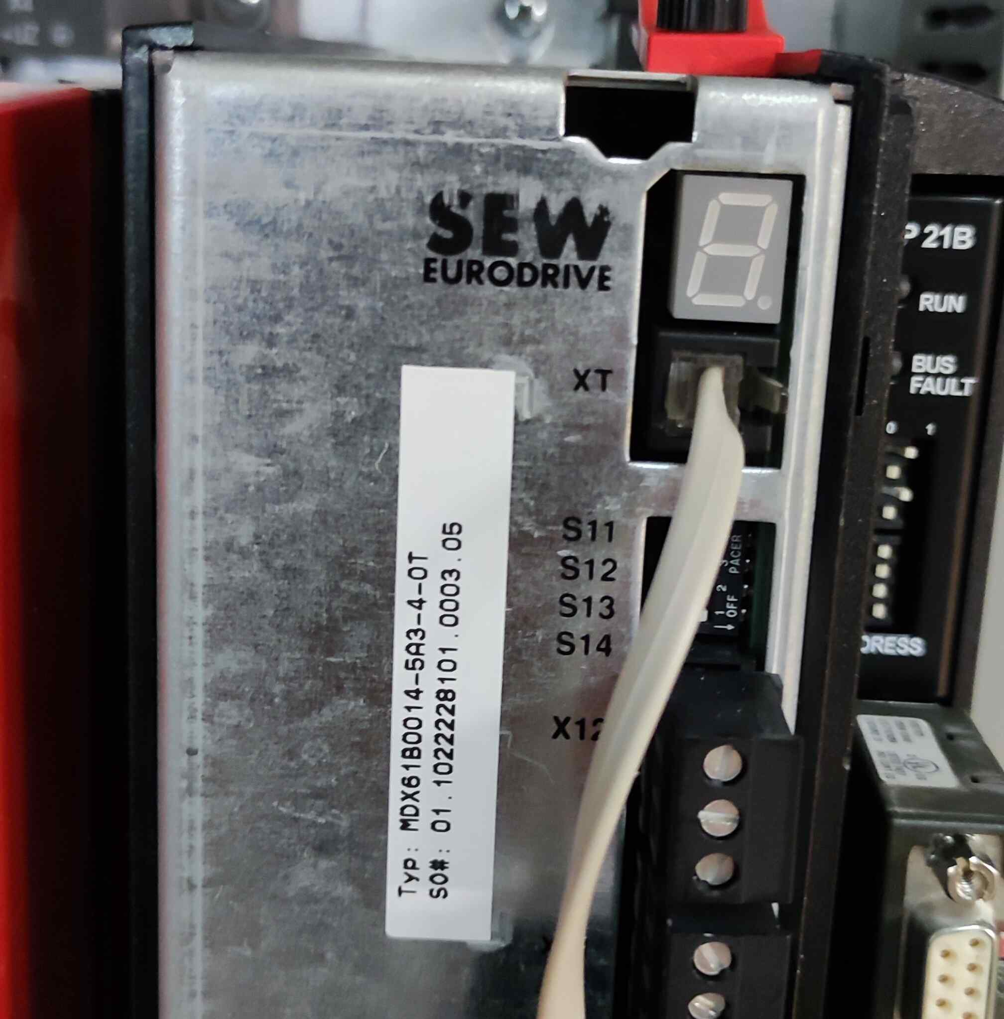 Kody błędów falowników SEW EURODRIVE F01 F03 F06 F14